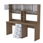 Hanah Home Escritorio de Estudio HA130 - 4017 Nogal y Blanco
